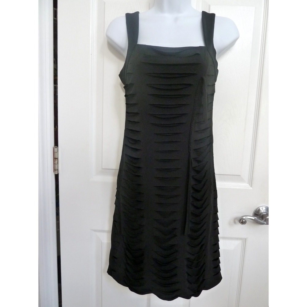 *MY TRIBE Sz Small Party Dance Dress Sheath Grunge Goth Textured Knee Length*